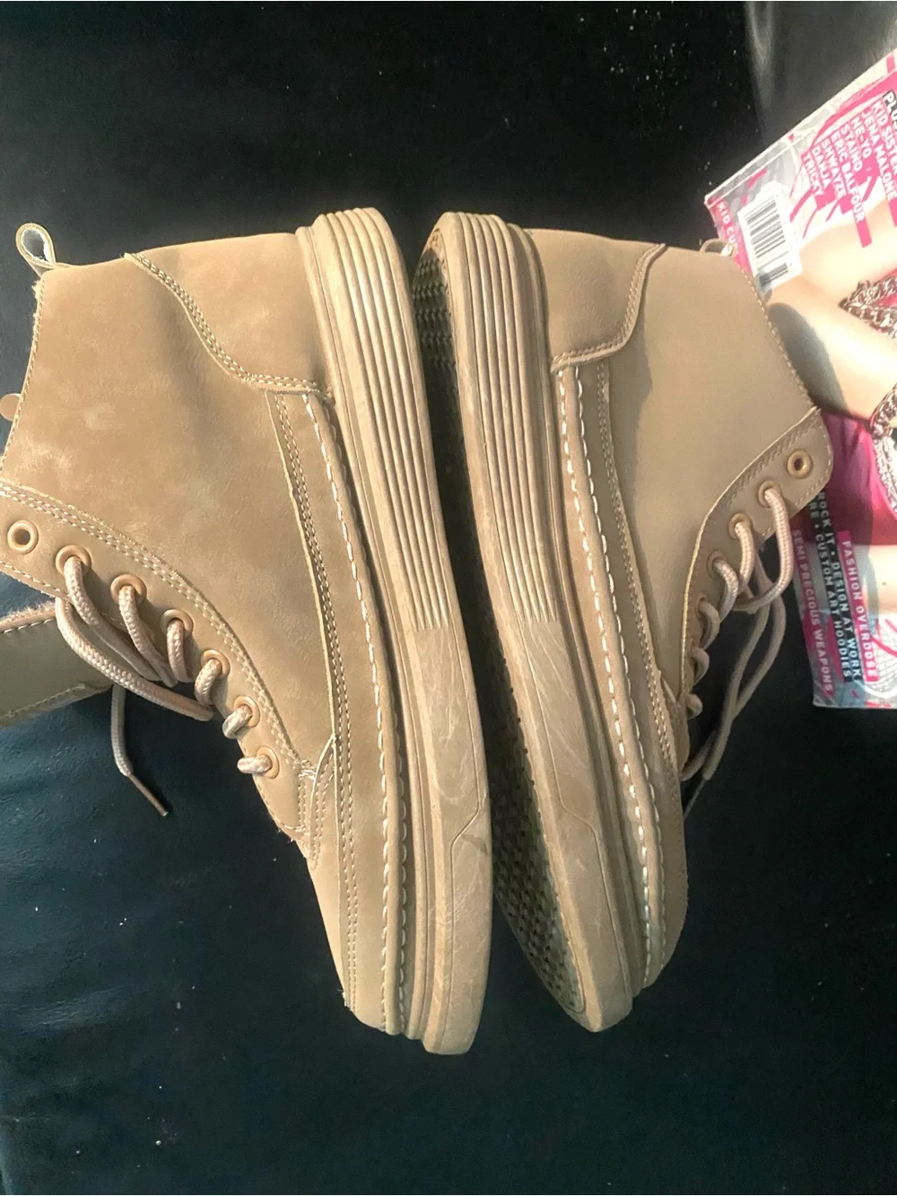 BBS Men's Casual Lace-Up Boots in Tan Sz. 8.5/9